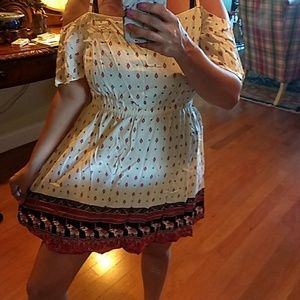 H & M Coachella tribal print with elephant detail